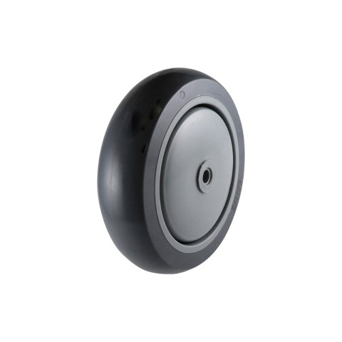 EASYROLL GREY URETHANE WHEEL S/S PRECISION BRG 125MM 